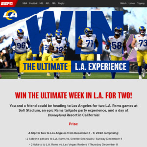 ESPN  L.A.RAMS COMPETITION