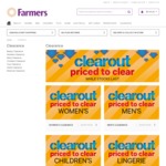 Farmers 'Clearout' Clearance Sale - Mens Shirts from $3, Mugs from $1, Brita Navelia Filter Jug $20 + More