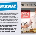 Win 1 of 3 Double Passes to The Food Show Wellington from The Dominion Post