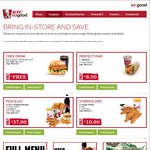 KFC Coupons: Buy Sweet Chilli Burger, Get Free Large Drink, 1 Twister + Reg Crusher $8.50 + More