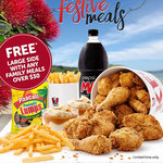 FREE Bag of Pascall Pineapple Lumps or Large Side with $30+ Bucket Meals @ KFC