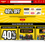20% to 40% off Almost Everything Storewide (Exclusions Apply) @ Supercheap Auto Online (In-store on Friday & Saturday)