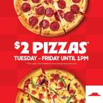 [Wanaka] Large Classic Cheese, Pepperoni, Hawaiian or Ham & Cheese for $2 (before 1pm) @ Pizza Hut Wanaka (Instore Only)