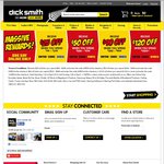 $25 off $99 Spend, $50 off $300, $90 off $500, $120 off $1000 @ Dick Smith (Lumia 635 $124, Samsung 55" TV $1679)