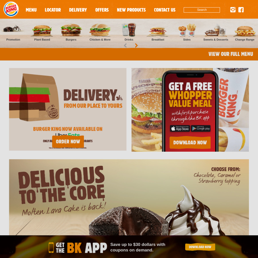 Rebel Whoppers 4 each (Wednesday Only) Burger King ChoiceCheapies