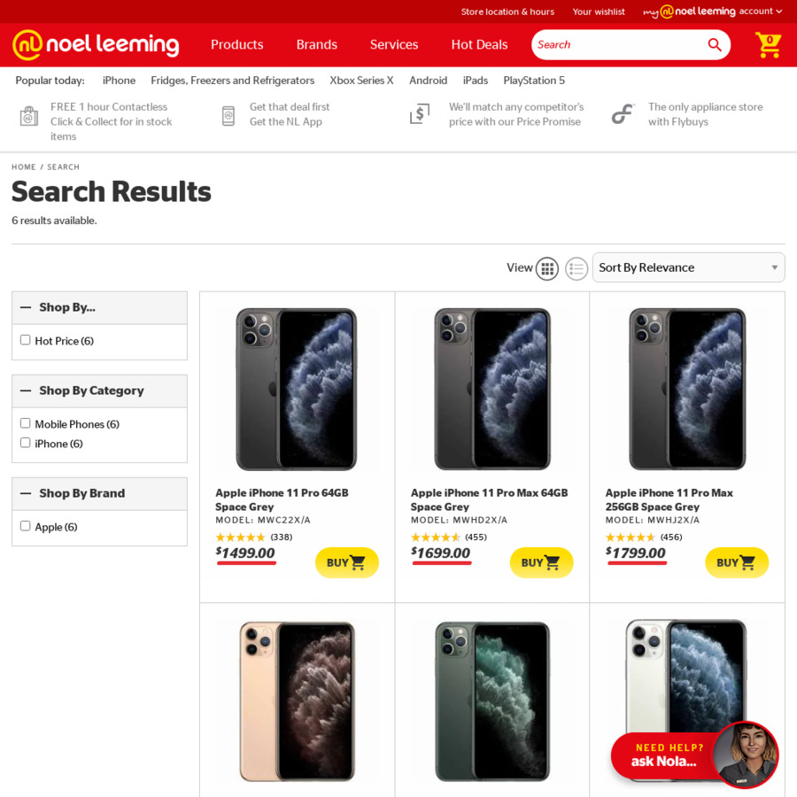 iPhone 11 Pro & Pro Max 64GB from 1499, 256GB 1799 Noel Leeming