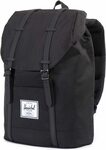 Herschel Retreat Backpack (Black, 19.5L) AU$$72.20 Delivered @ Amazon AU