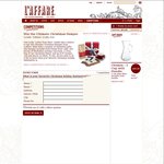 Win a Christmas Hamper (Chocolates, Fruitcake, Coffee, Cup/Saucer) from L'affare