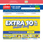 10% off Sitewide (Exclusions Apply) + $5.99 Shipping ($0 C&C/ $99 Order) @ Chemist Warehouse (Online Only)