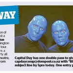 Win a Double Pass to Blue Man Group from The Dominion Post (Wellington)