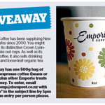 Win a 500g Bag of Emporio Espresso Coffee from The Dominion Post