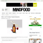 Win 1 of 4 Evolu Facial Serums from Mindfood