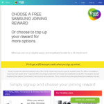 Free Samsung Reward with Signup to Eligible Power + Broadband Bundle for a 24 Month Term @ Trust Power