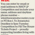 Win a vinyl copy of Red Hot Chilli Peppers - Unlimited Love @ Te Awamutu Courier