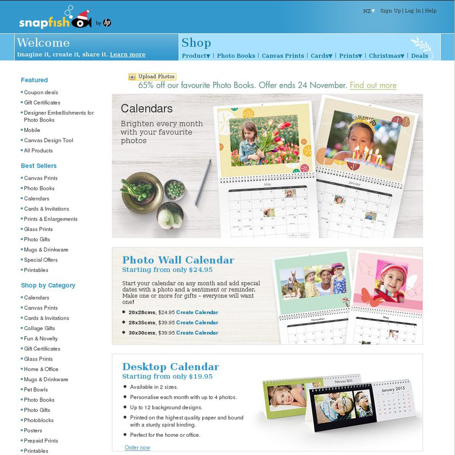 Snapfish 3 for 1 Calendars, 6070 Canvas, 65 off Photo Books or 40
