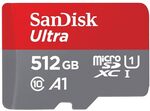 SanDisk Ultra 512GB MicroSD Card $54.55 + Shipping ($0 with $59 Spend) @ Amazon AU