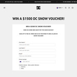 Win a $1,500 DC Shoes Online Voucher from DC Shoes