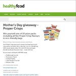 Win 1 of 10 Proper Crisp Prize Packs (Worth $45) from Healthy Food