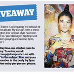 Win a Double Pass to see Estere from The Dominion Post (Wellington)