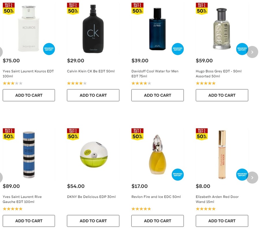 Fragrances Buy 1 Get 1 50% off (E.g., 2x Yves Saint Laurent Kouros EDT ...
