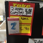 2Degrees Mobile $19 Carryover Combo $5.70, 50% off Fixtures, $1.50 Sims + More @ Dick Smith