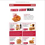 KFC Father's Day Coupons: 6pcs Original Recipe, 8 Wicked Wings, 1 Lge Potato & Gravy, 1 Lge Chips $25 + More