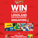 Win 1 of 3 Family Holidays to Singapore and Legoland Malaysia Resort or 1 of 84 AYAM Daily Hampers from AYAM [Purchase]