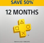PlayStation Plus 12 Month Subscription $44.95 (New/Inactive Subscriptions) @ PlayStation