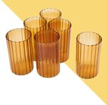 Win a Set of Ribbed Amber Highball Glasses @ Toast Mag