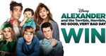Win 1 of 450 Four Pass to Disney’s Alexander and The Terrible, Horrible, No Good, Very Bad Day