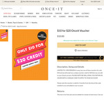 Get $20 Credit for $10 @ Onceit