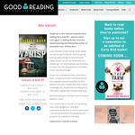Win a copy of Vanish from Good Reading Magazine