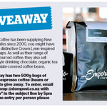 Win 1 of 2 500g Bags of Emporio Espresso Coffee (Beans or Ground) from The Dominion Post