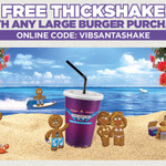 Free Thickshake with Large Burger Purchase @ BurgerFuel