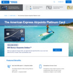 Spend $1500 in First 3 Months, Receive 500 Bonus Airpoints (New Signups, $195 Annual Fee) @ AmEx Airpoints Platinum Card