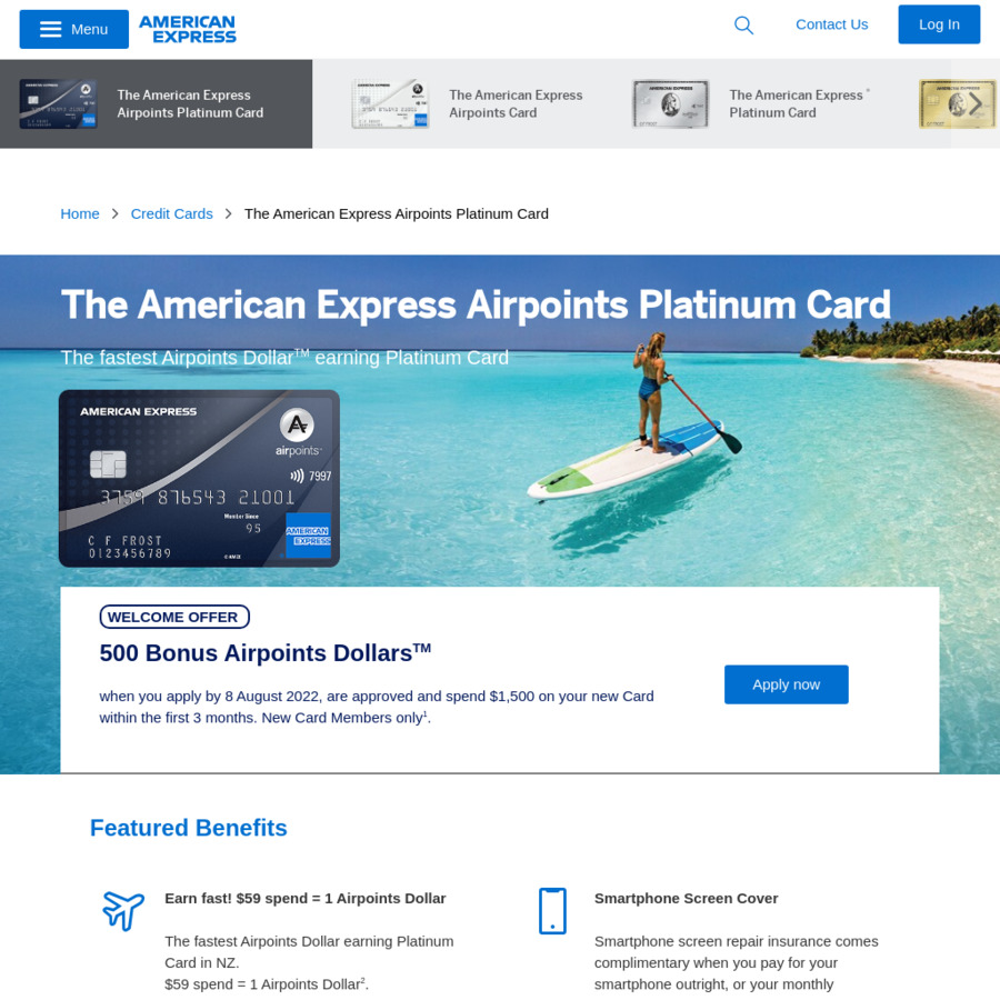 Spend $1500 in First 3 Months, Receive 500 Bonus Airpoints (New Signups ...