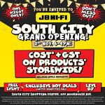 Grand Opening Offer: Cost + GST on All Products Including Apple (Exclusions Apply) @ JB Hi-Fi South City (Christchurch)