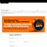 15% off RRP Storewide (Exclusions Apply) @ Mitre 10 (Club Membership Required, In-store only)