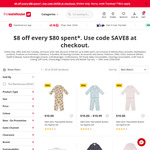 $8 off Every $80 Spent (Exclusions Apply, $40 Max Discount) @ The Warehouse (Online Only)