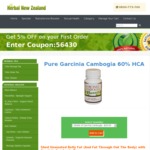 5% off on Garcinia Cambogia at Herbal New Zealand - from $37.95 + Shipping