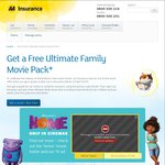 AA Insurance - Get a Free 'Oh' Toy with a Quote/Ultimate Family Movie Pack with a New Policy