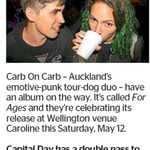 Win a Double Pass to Carb On Carb from The Dominion Post (Wellington)