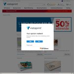 VistaPrint Labour Day Sale up to 50% Sitewide