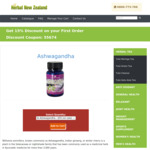 Ashwagandha Supplement $46.75 (Was $55) + Shipping @ Herbal New Zealand