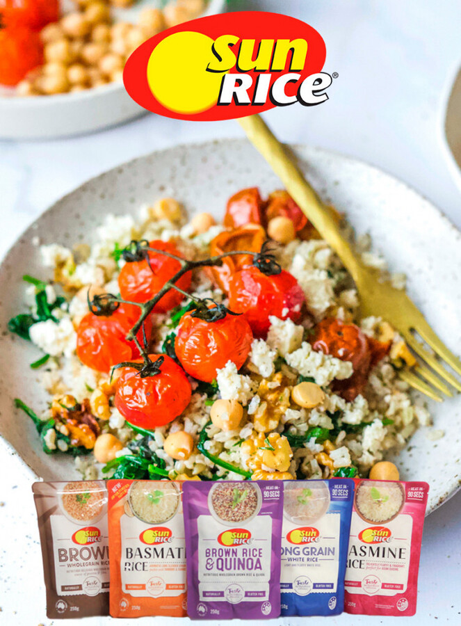 Win a microwave & selection of SunRice Microwave Rice pouches dish