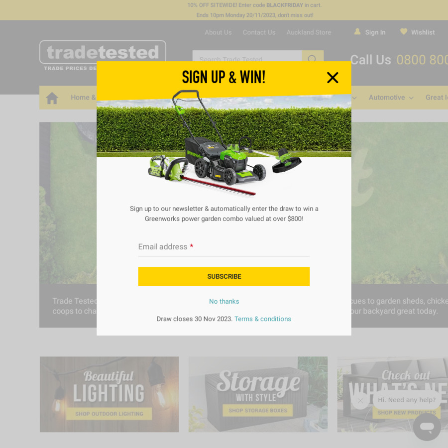 10 off Sitewide Trade Tested ChoiceCheapies