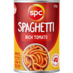 SPC Rich Tomato Spaghetti 420g $0.19 @ PAK'n SAVE (South Island)