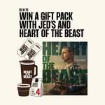 Win 1 of 10 Double Passes to Heart of The Beast, Coffee Plunger, Cup, Beans + More from Jeds Coffee