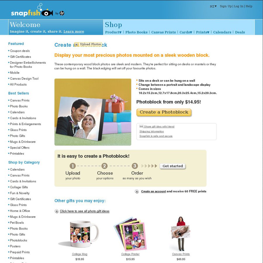 Snapfish free 10x15cm photo block normally 14 95 for today only