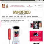 Win a George Foreman Mix & Pro and Russell Hobb Slick Stick Pack from Mindfood